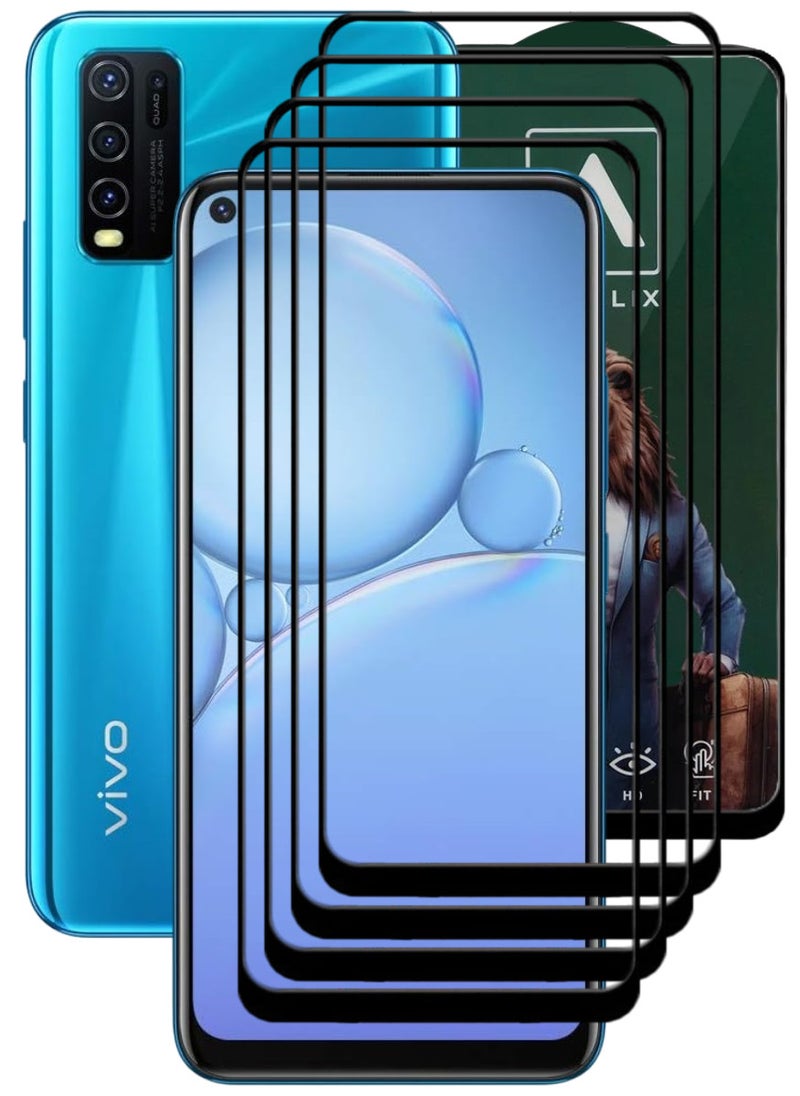 ACLIX 4 Pieces Antistatic ESD Dustproof Premium Quality High Definition Tempered Glass Screen Protector Designed For vivo Y30 - Image 1