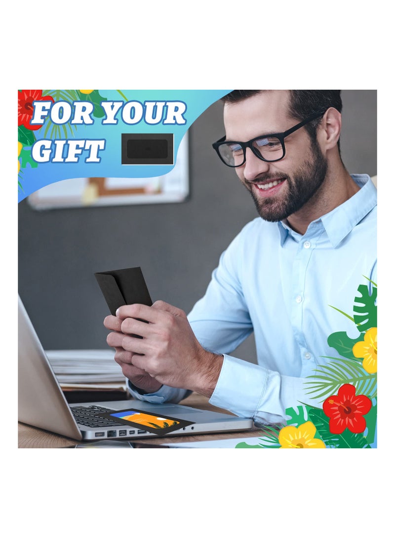 60 Pack Window Gift Card Envelopes Gift Card Sleeves Blank Holders for Greeting Mailing Envelopes Black - Image 4