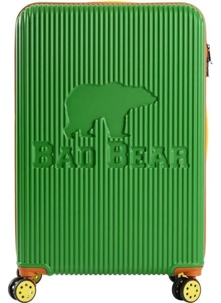 Bad Bear Logo Suitcase Green