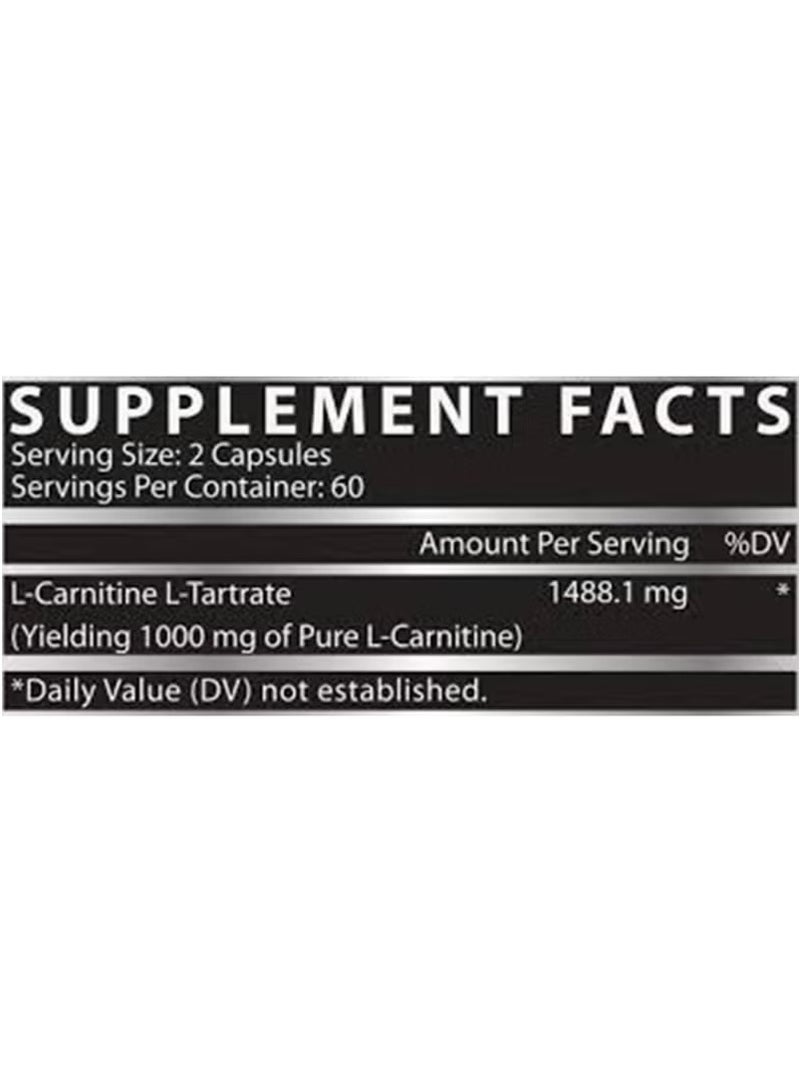 نورتكس ريسيرش كبسولات إل-كارنيتين من نيوتريكس ريسيرش - ١٢٠ كبسولة - Image 3