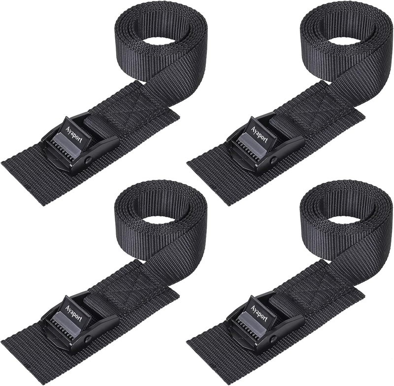 Ayaport Adjustable Cam Buckle Lashing Straps 2ft 4pack Tie Down Straps - Image 1