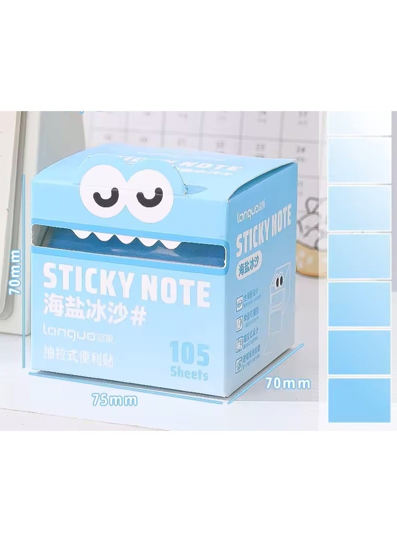 Moon Berry Cute Monster Sticky Note Cube - Image 1