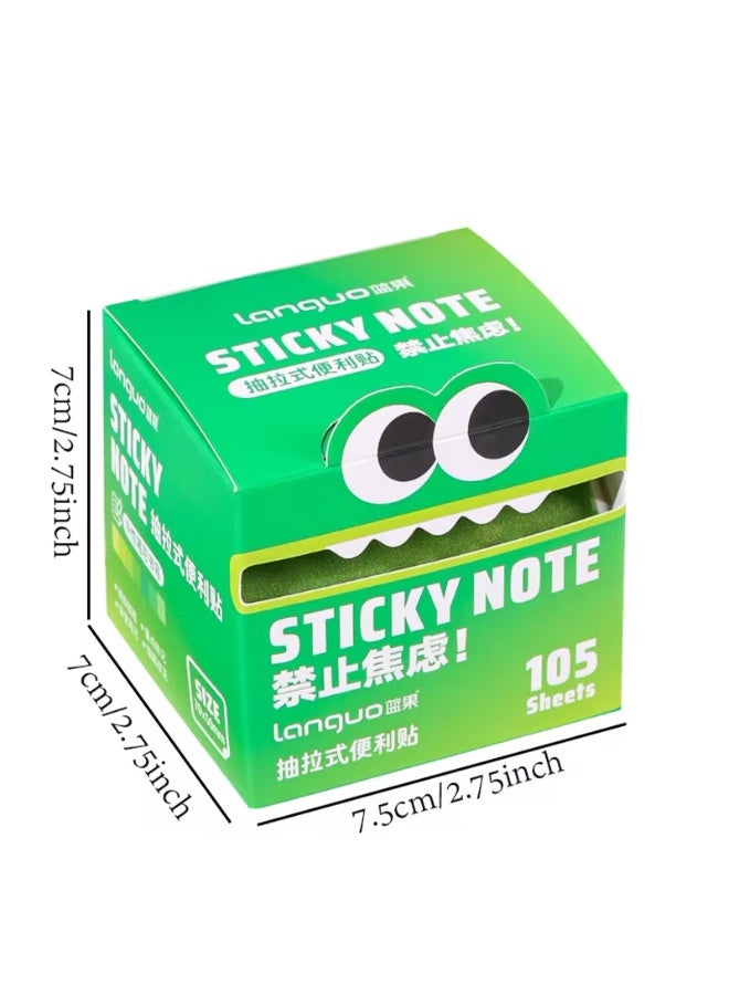 Moon Berry Cute Monster Sticky Note Cube - Image 3