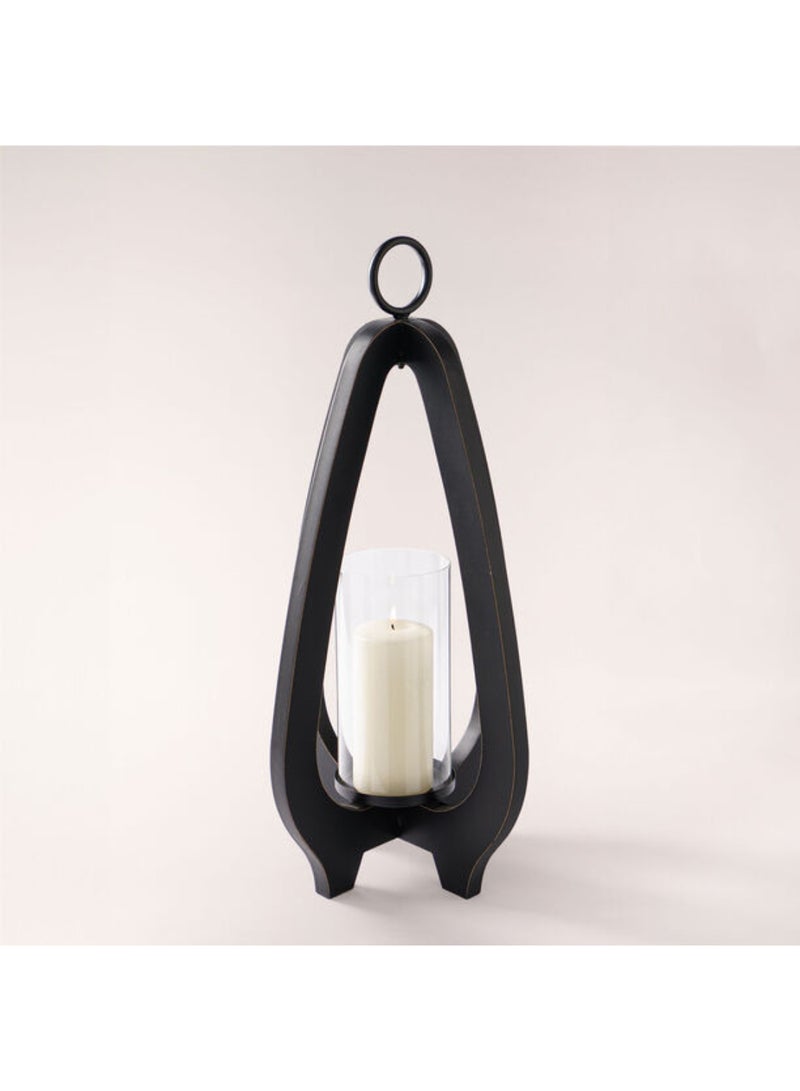 هومز فانوس خشب اسود مقاس 28* 55 سم - Image 4