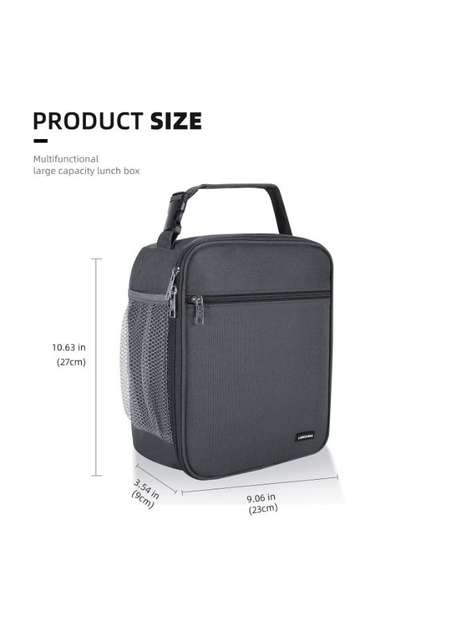 نيبمينينت علبة غداء حقيبة غداء للرجال والنساء معزولة لحافظة الغداء حقائب للعمل والنزهات والسفر - Image 2
