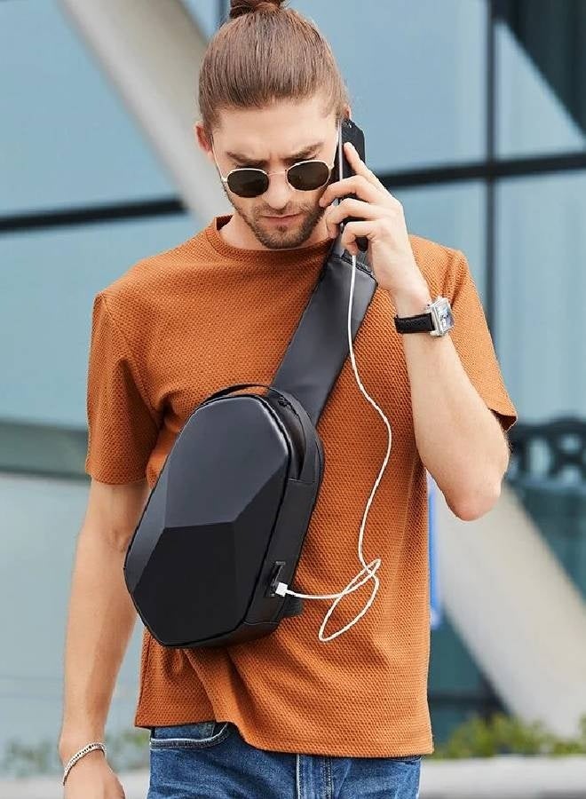 BANGE 7213 Waterproof Sling Chest Bag Large Capacity BANGE New Oxford - Image 1