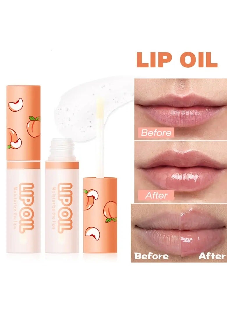 كاريت شفاف الشفاه العسل زيت الشفاه زيت العناية بالشفاه مرطب مرآة الشفاه صقيل لمعان الشفاه طويلة الأمد مقاوم للماء غير لزجة العناية بالشفاه اليومية اللون الطبيعي - Image 3