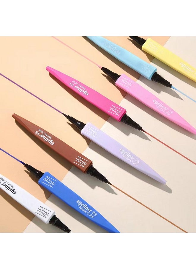 TWLBXMG - White Eyeliner Pencil Liquid Waterproof Quick Drying Long Lasting Eye Makeup Color Eyeliner Pen Smudgeproof Longwearing With Ultra Fine Tip - Image 1