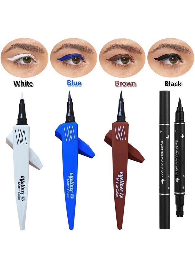 TWLBXMG - White Eyeliner Pencil Liquid Waterproof Quick Drying Long Lasting Eye Makeup Color Eyeliner Pen Smudgeproof Longwearing With Ultra Fine Tip - Image 1