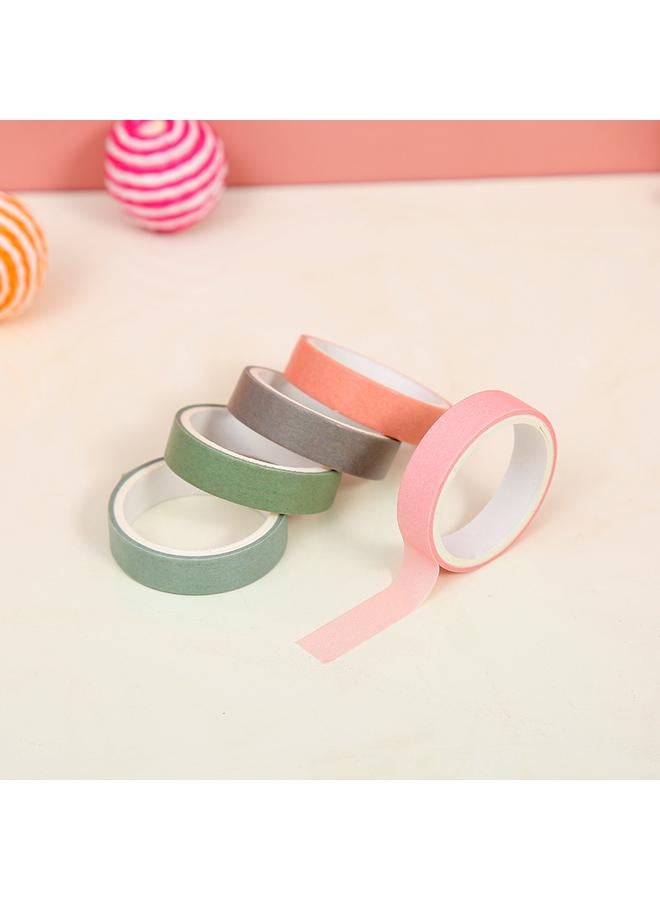 Bluejw Macaron Color Hand Account Suit Gift Box Solid Color Basic Vintage And Paper Tape Color Printing Hand Account Tape - Image 5