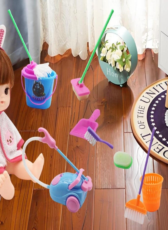 DoubleWood Doll House Accessories and Furniture Set, Miniature Bucket Doll Housework Cleaning Supplies Mini Dollhouse Accessories Dollhouse Furniture Decoration for 11.5 inch Doll (Doll House Cleaning) - Image 3