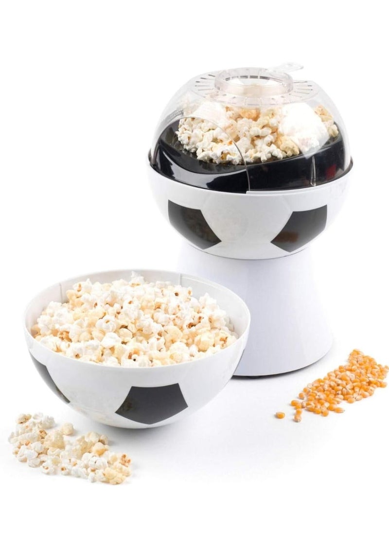 Generic - Hot Air Electric Popcorn Maker, 1200W Oil-Free Football Theme Popcorn Popper – Portable & Healthy Snack Maker for Home, Parties & Movie Nights - Image 1