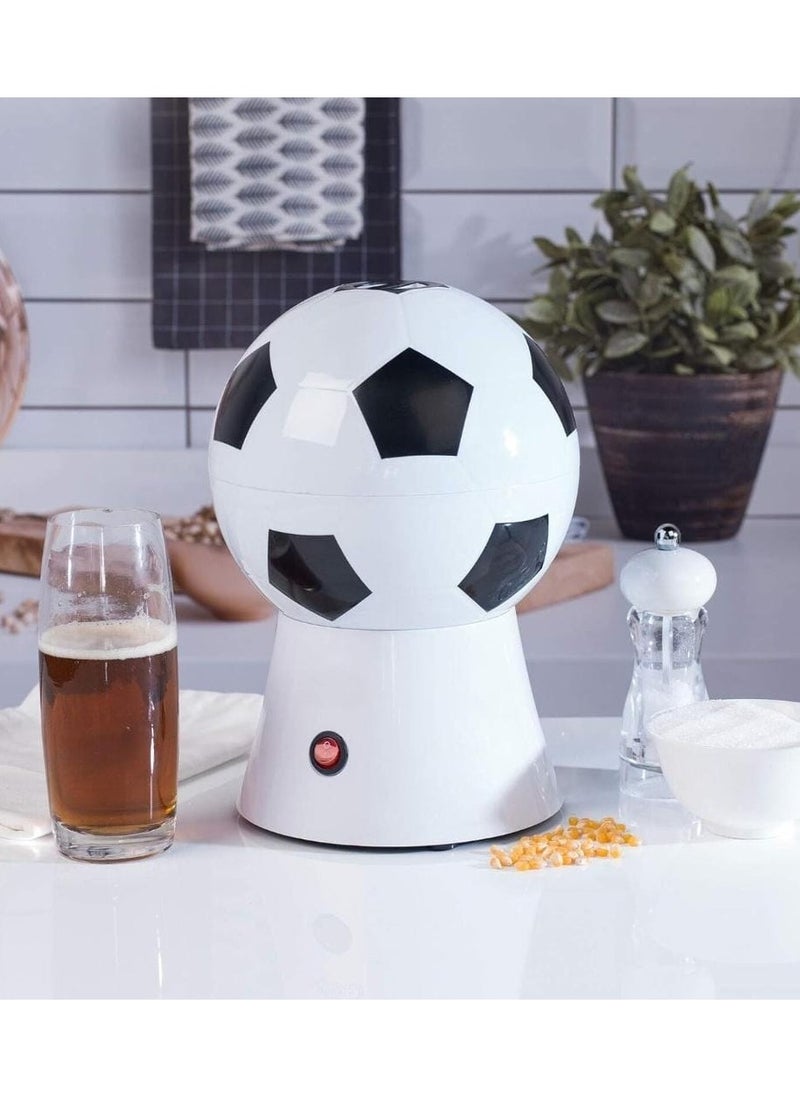 Generic - Hot Air Electric Popcorn Maker, 1200W Oil-Free Football Theme Popcorn Popper – Portable & Healthy Snack Maker for Home, Parties & Movie Nights - Image 1