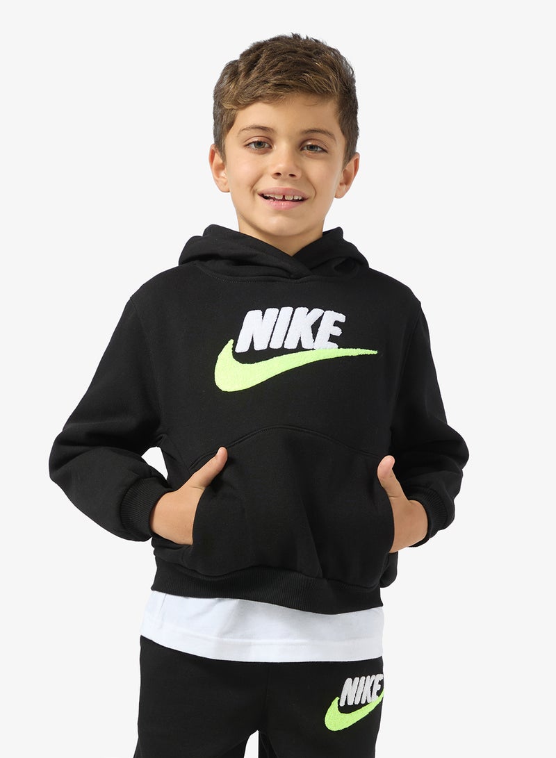 نايكي كنزة بغطاء رأس بشعار   من الشنيل - Image 1