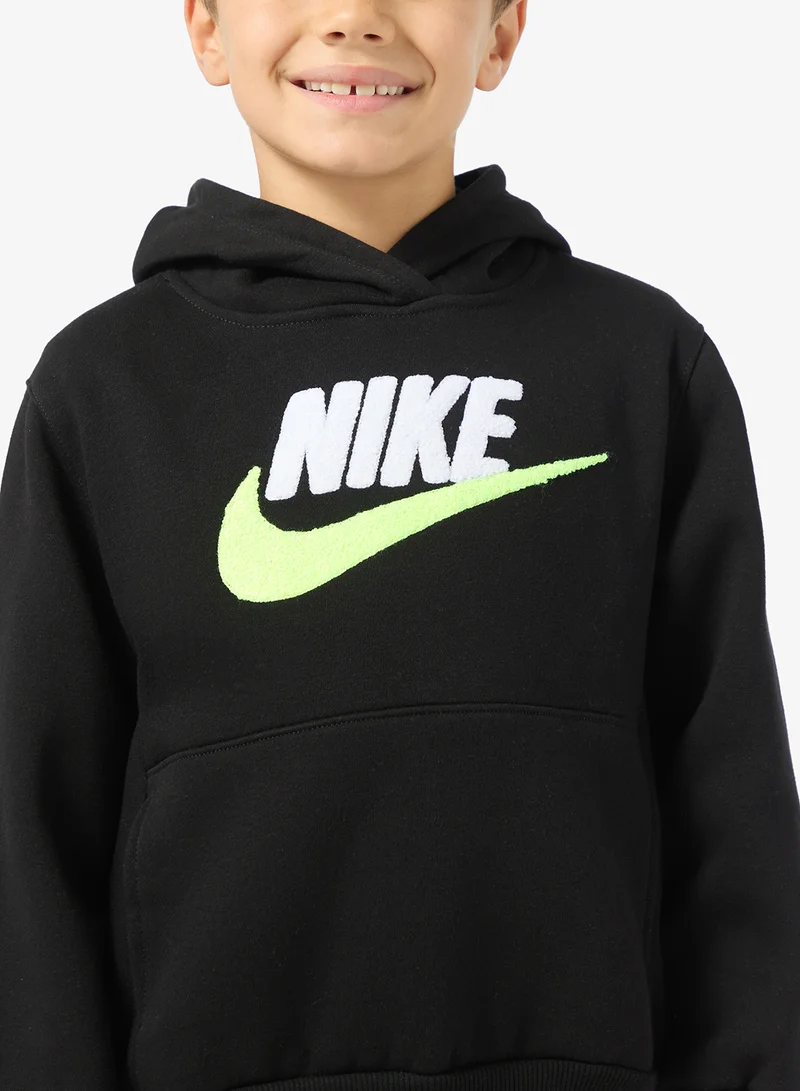 Nike Nkn Club Chenille Logo Pullover Hoodie