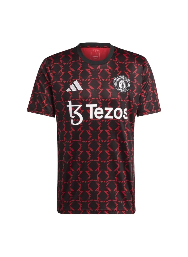 اديداس Adidas Mufc Preshi Black Football Jerseys For Men Xs