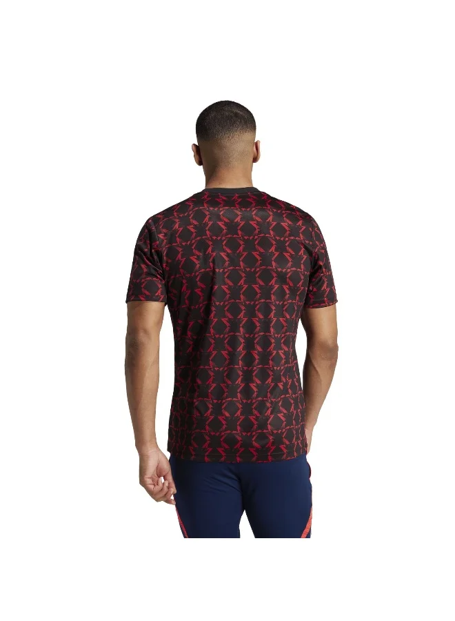 Adidas Mufc Preshi Black Football Jerseys For Men Xs