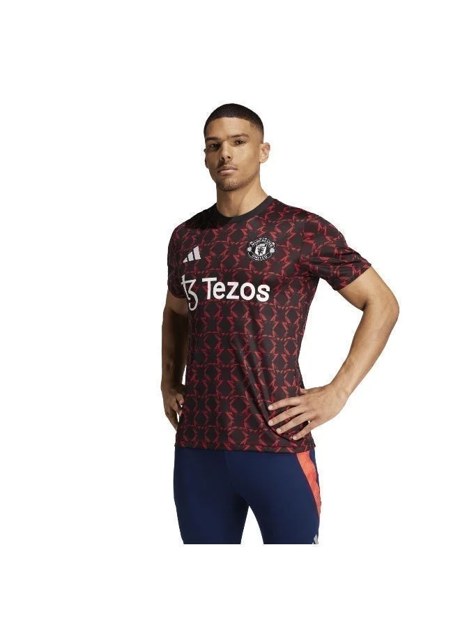 اديداس قمصان كرة قدم رجالية مانشستر يونايتد سوداء مقاس