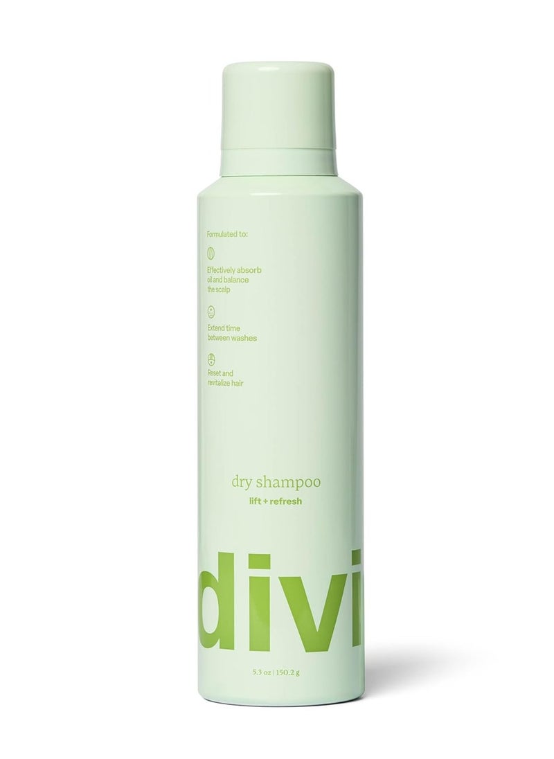 DiVi divi Dry Shampoo Spray for Women - Formulated to Absorb Oil, Balance the Scalp and Extend Time Between Washes - Free of Benzene, Butane, Propane and Talc, 5.3oz (1 Pack) - Packaging may vary  - Image 1
