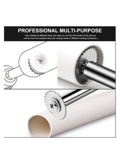 SYOSI PVC Pipe Inside Cutter, with 1/4" Hex Shank, Plumbing Internal Plastic ABS Pipe Cutter, 1-1/4" & 1-3/4" Or Larger Diameter, with Wire Saw for Indoor Outdoor Pipe Improvement (4Pcs Saw Blades)  - Image 4