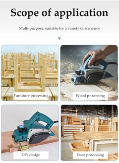 DUNISO Portable Woodworking Electric Planer, Multifunctional Electric Woodworking Planer, Electric Hand Board, With Accessories，Suitable For Furniture Processing, Wood Processing, DIY Design, Door Processing  - Image 4