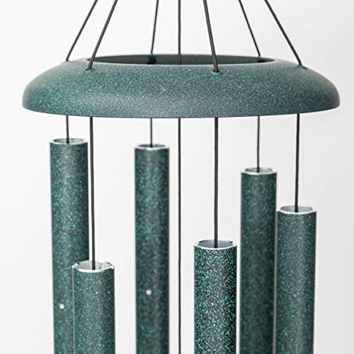 Corinthian Bells by Wind River – 30 inch Green Wind Chime for Patio, Backyard, Garden, and Outdoor Decor (Aluminum Chime) Made in The USA - Image 3