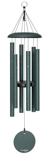 Corinthian Bells by Wind River – 30 inch Green Wind Chime for Patio, Backyard, Garden, and Outdoor Decor (Aluminum Chime) Made in The USA - Image 1
