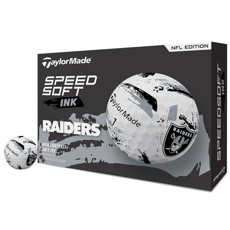 Taylormade Golf Speed Soft Ink Nfl Las Vegas Raiders Dozen - Image 1