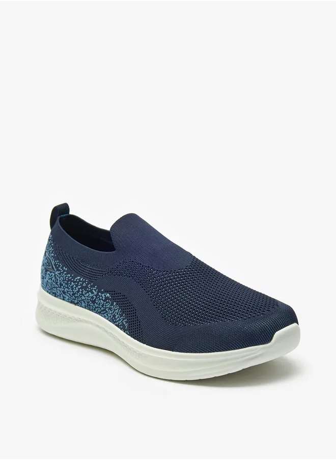 داش Men Textured Slip On Sports Shoes
