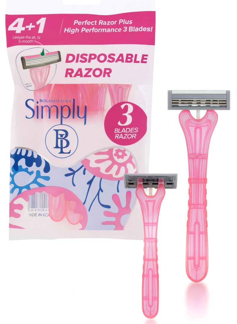 BOLAND LAURA Simply 3-Blade Razor, 5 Pieces - Image 1