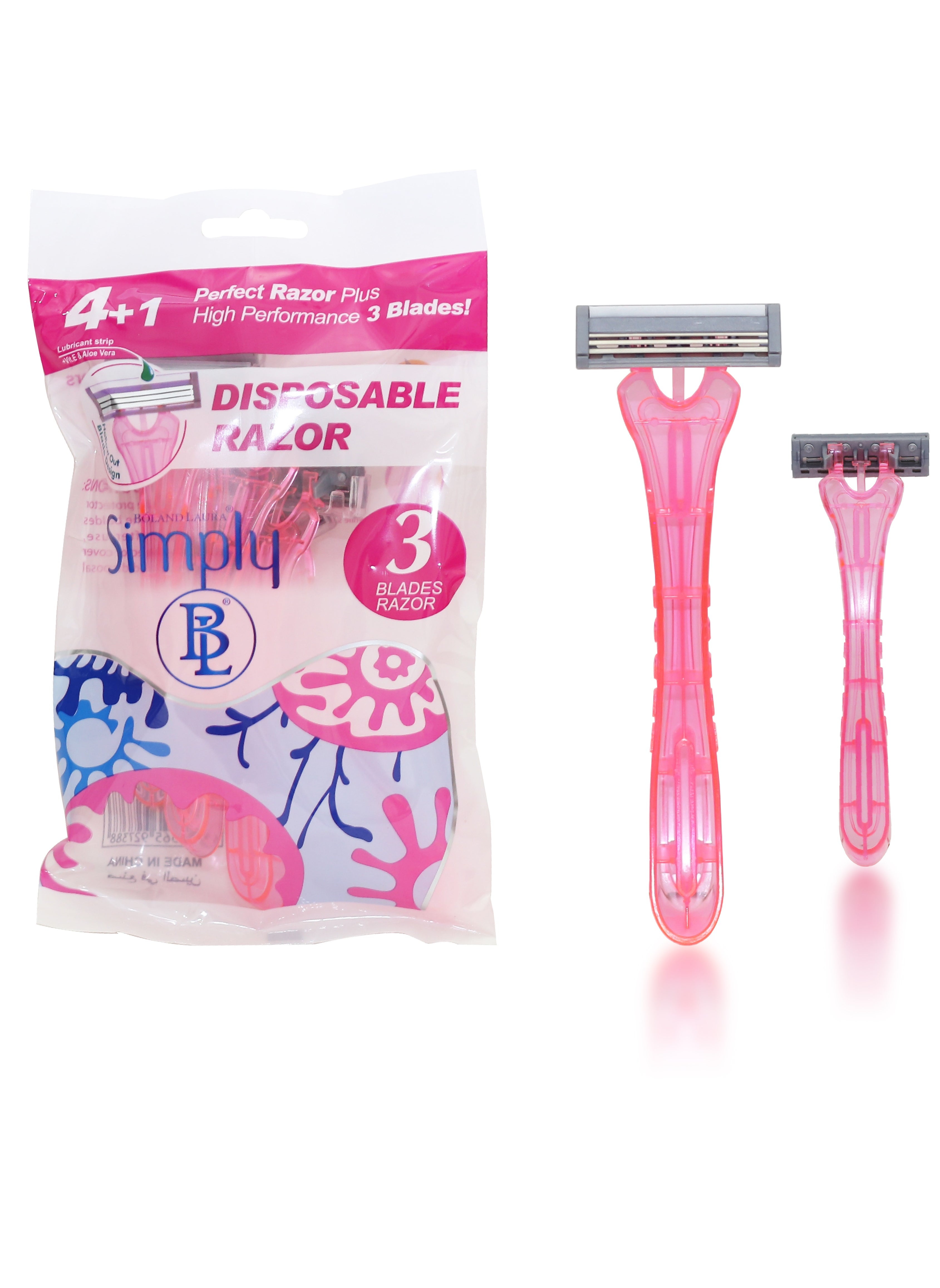 Simply 3-Blade Razor, 5 Pieces 