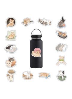 Generic 50-Piece Cat Stickers Cartoon Vinyl Aesthetic Sticker Laptop Stickers for Skateboard Guitar Travel Case Graffiti Sticker Door Luggage Car Bike Bicycle for Kids Teens Girls Adults  - Image 3