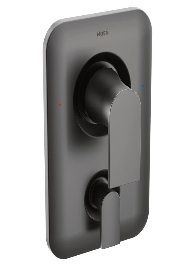 Moen T2470BL Genta LX PosiTemp 3-Function Transfer Valve Shower Trim Kit, Valve Required, Matte Black - Image 1
