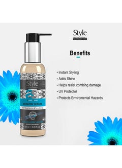 style aromatherapy Professional Keratin Hair Serum - After Straightening & Smoothening - 120 Ml  - Image 3