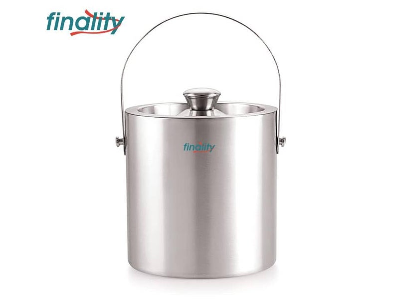 finality Double Walled Stainless Steel Insulated Ice Bucket with Lid Ice Tong peg Measure 15 Liter Keeps Ice Cold for Long hrs Great bar Tools for Home bar Accessories Ring PEG Measure - Image 3