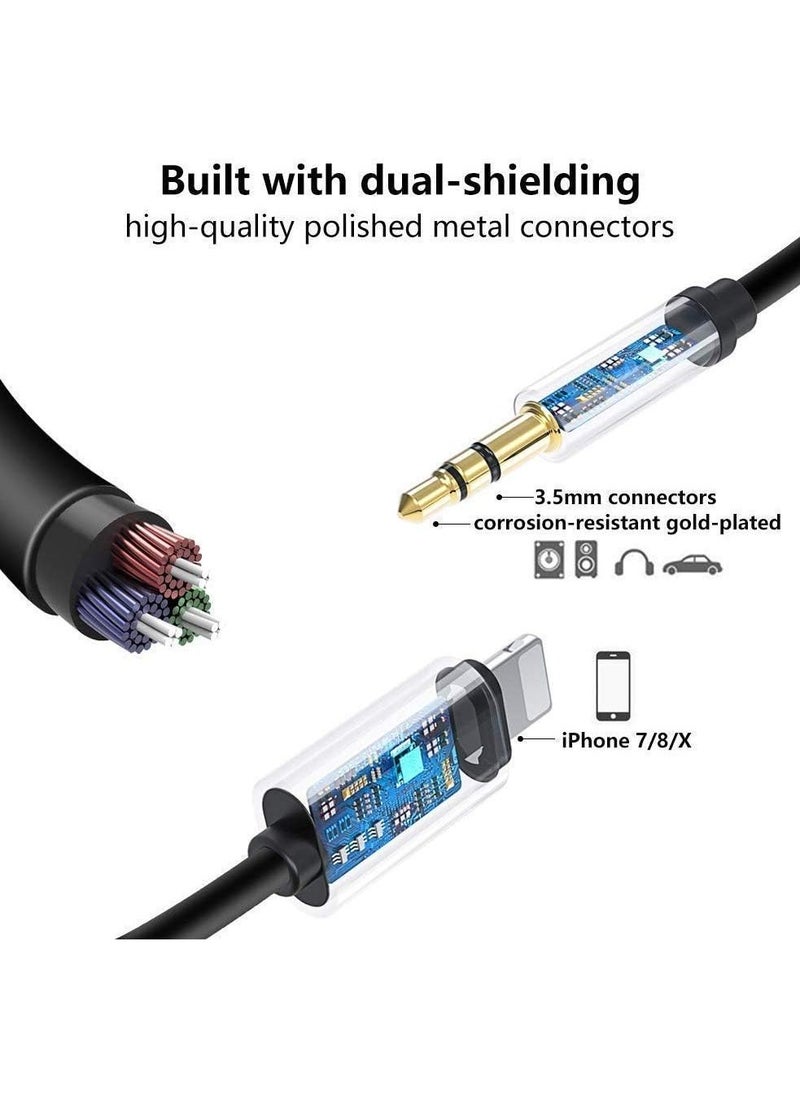 Generic - Lightning to 3.5mm OTG Male Aux Audio Connector Adapter for Headphones and Earphones - Image 1