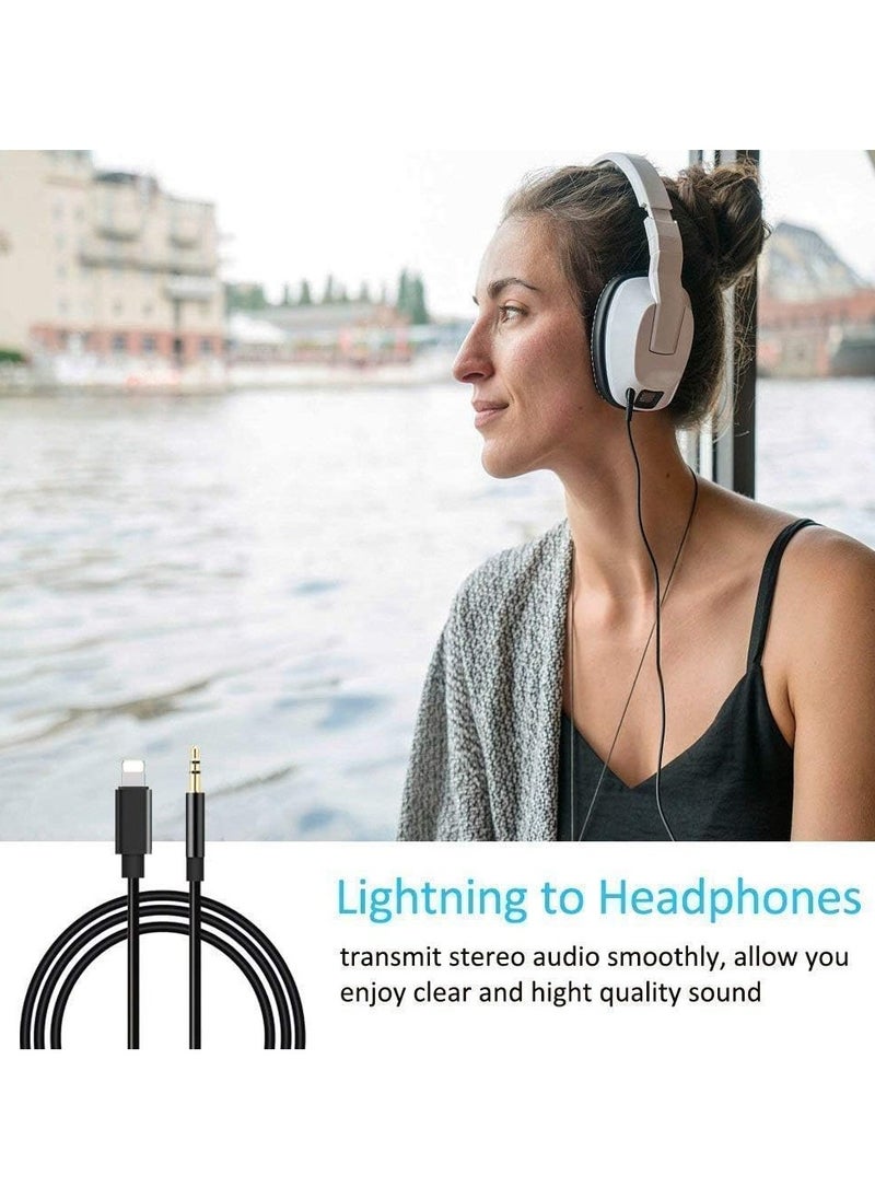 Generic - Lightning to 3.5mm OTG Male Aux Audio Connector Adapter for Headphones and Earphones - Image 1