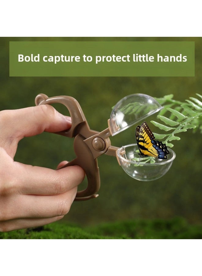 Outdoor Exploration Children's Insect Collector Pupils Kindergarten Pest Trapping Toys erfly Fishing Net Cage Observation Box-Specifications:Large Observation Cage Pink Net Bag Insect Trap Magnifyin  - Image 4
