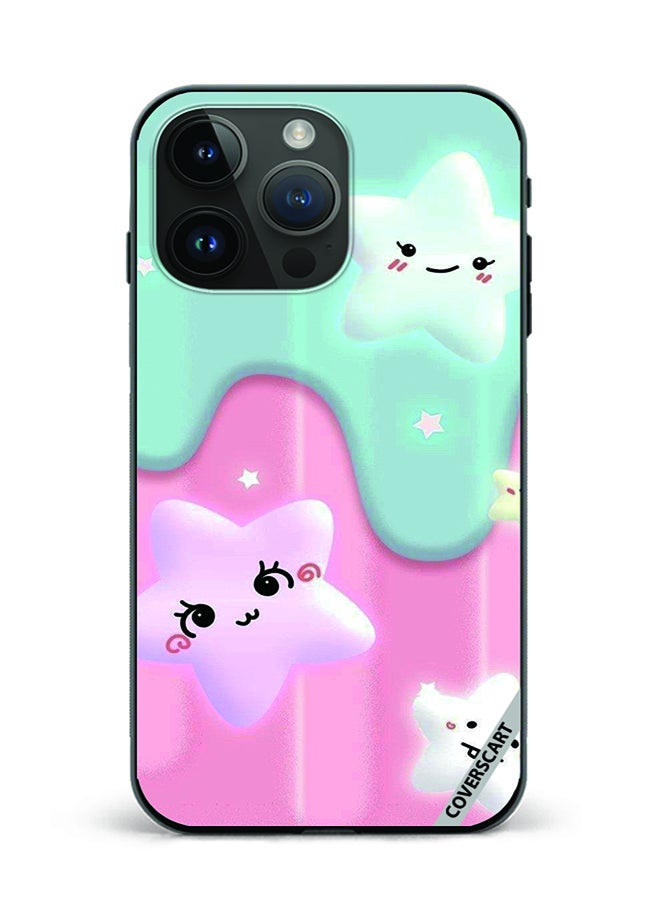 COVERSCART Protective Case Cover For Apple iPhone 15 Pro Stars Design Multicolour - Image 1