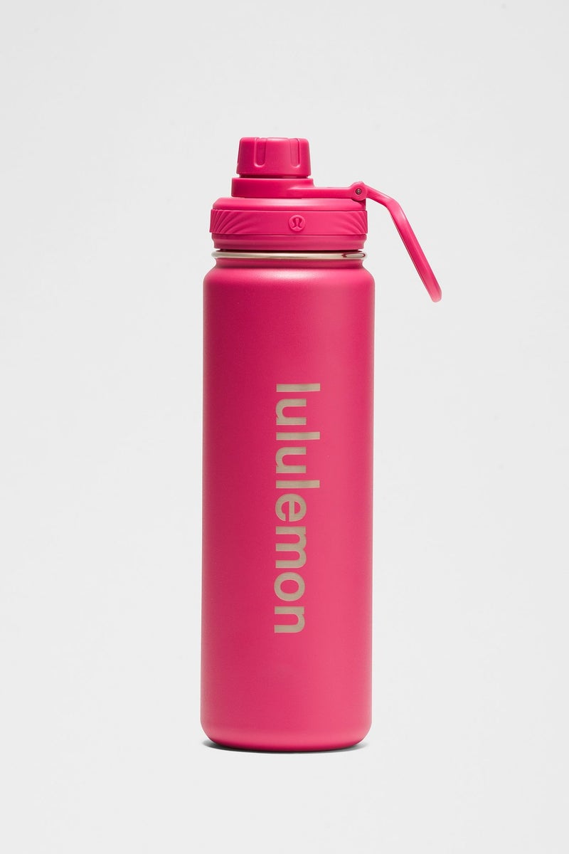 lululemonStainless steel sports vacuum insulated water bottle, suitable for holding water, iced tea, hot tea, etc., with a capacity of 710 milliliters - Image 1