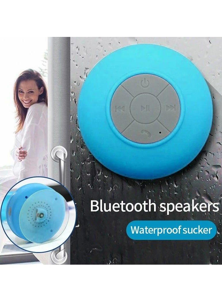 AROAQ Bluetooth Shower Speaker, Waterproof Wireless Stereo and DSP Technology Speaker with Suction Cup, Durable Handsfree Portable Mini Speakerphone for Showers, (Pink) - Image 2