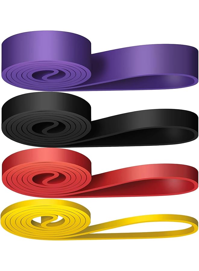 4 Pcs Resistance Band, Pull Up Bands, Pull Up Assistance Bands, Workout Bands, Exercise Bands, Resistance Bands Set for Legs, Working Out, Muscle Training, Physical Therapy, Shape Body