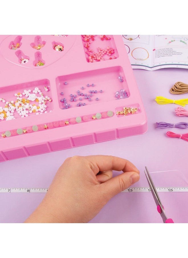 Make It Real Make It Real Crystal Dreams Nature Song|Create 9 Unique Charm Bracelets, 461 Pieces, Green Pink & Purple, All-in-One, DIY Charm & Bead Jewelry Kit|Arts & Crafts for Girls|Kids Ages 8+|Made in India  - Image 5