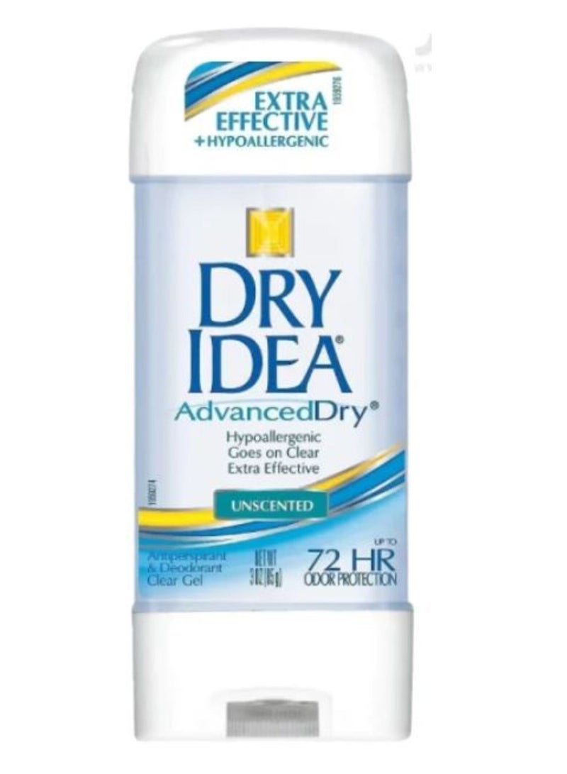 Dry Idea Advanced Dry Antiperspirant And Deodorant Clear Gel Unscented 85 g