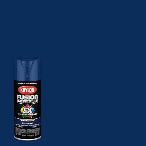 Krylon Fusion All-In-One Adhesive Spray Paint for Indoor/Outdoor Use, 12 oz, Navy - Image 2