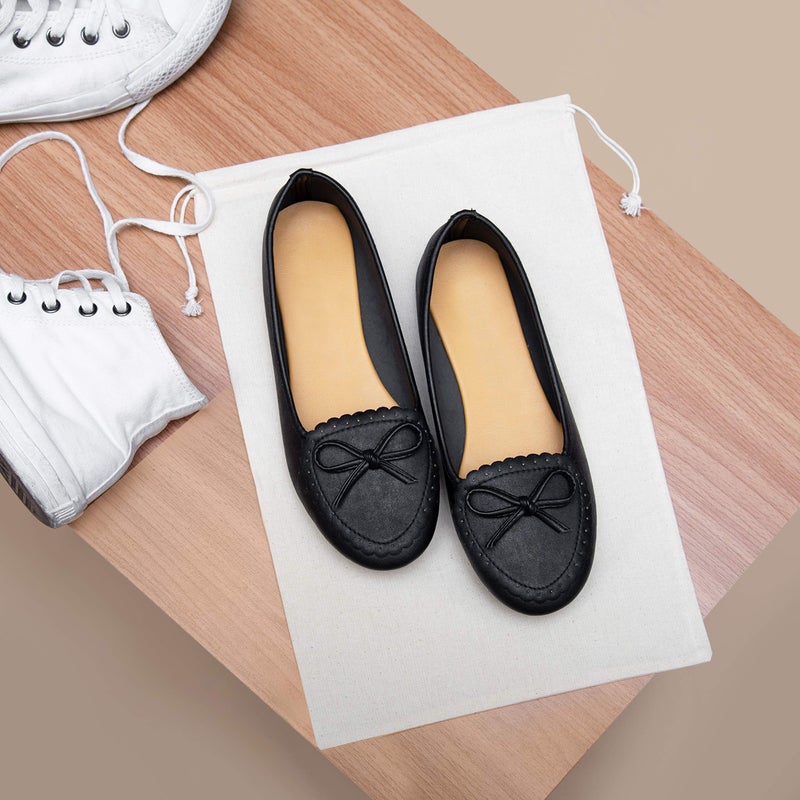 DR 100 Percent Cotton Muslin Drawstring Bags for Clothes Storage Pantry - Natural Unbleached (10 x 15 inch - 12 pack, Beige) - Image 4