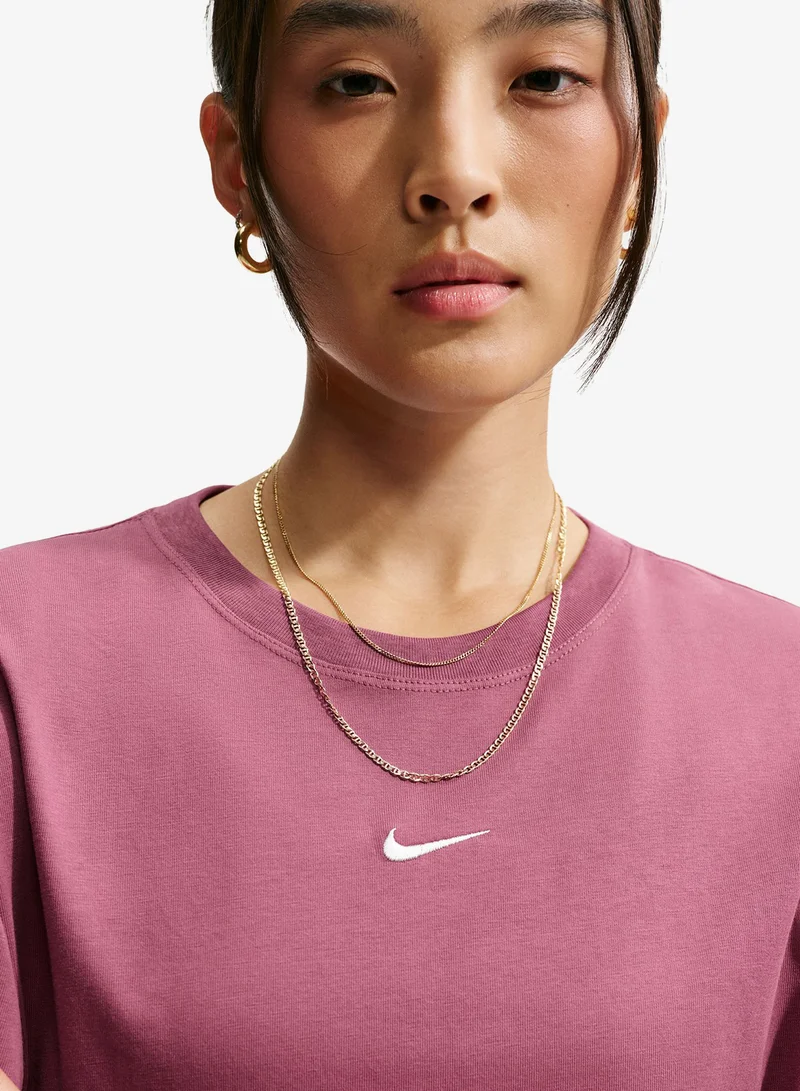 Nike PINK SMOKE/(SAIL) Nsw Classic T-Shirt for Women | Best Price UAE