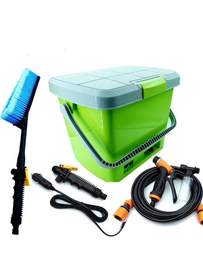DubaiGallery Multi-Function Portable Car Washer Bucket with Powerful Water Flow, Adjustable Spray Settings and Long Reach Hose, Perfect for Cleaning Cars, Trucks, Motorcycles, Windows, Floors and Garden Areas - Image 1