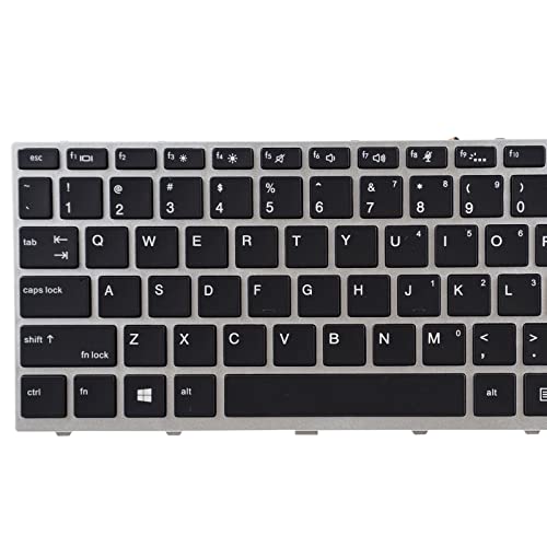 SUNMALL Replacement Backlit Keyboard Compatible with HP ProBook 430 G5 / 440 G5 / 445 G5 / 640 G4 / 645 G4 / 640 G5 with Silver Frame Backlight, No Pointer L09546-001 L00735-001 - Image 4