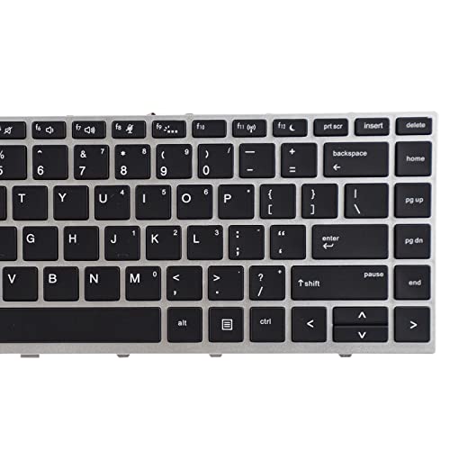 SUNMALL Replacement Backlit Keyboard Compatible with HP ProBook 430 G5 / 440 G5 / 445 G5 / 640 G4 / 645 G4 / 640 G5 with Silver Frame Backlight, No Pointer L09546-001 L00735-001 - Image 5